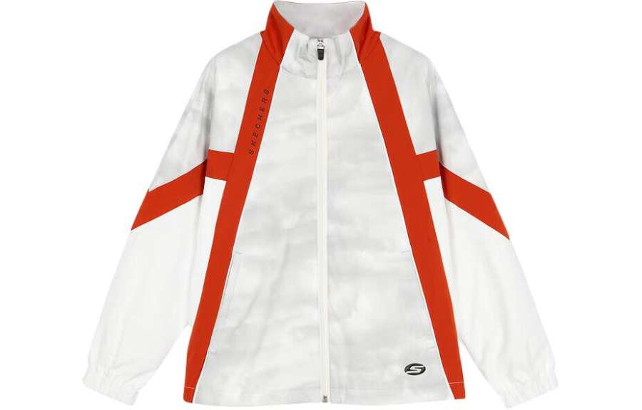Skechers Jackets & Coats Gray White Gradient Kids'