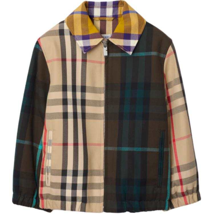Burberry Jackets & Coats FW24 Aqua Bird Green Kids'