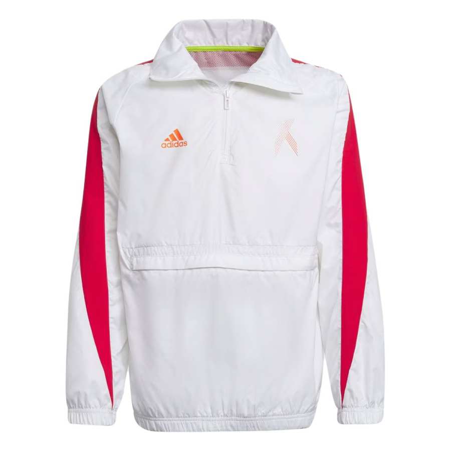 Adidas Adidas x Football Inspired Jacket AEROREADY White/Red Children Aged 3 7 Years Old