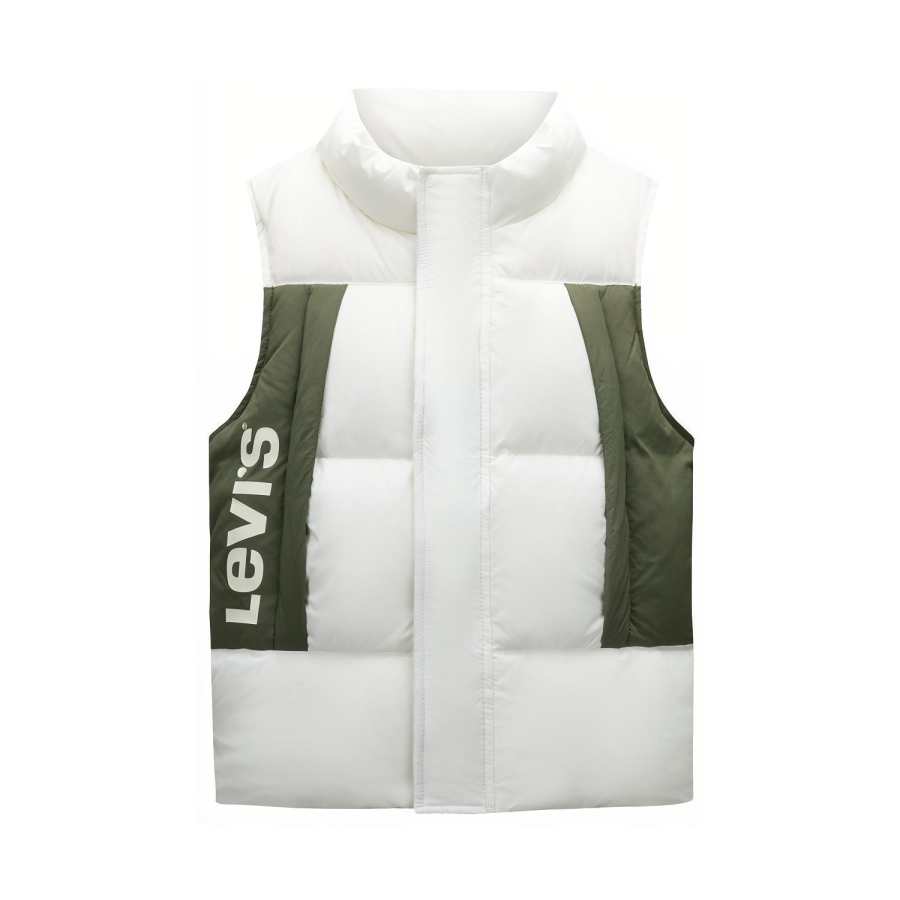 Levis Thermal Down Vest Candy White Teenagers