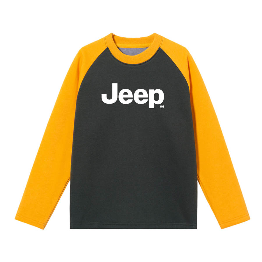 Jeep Jeep Grade School Sweatshirts Crew Neck Thickened