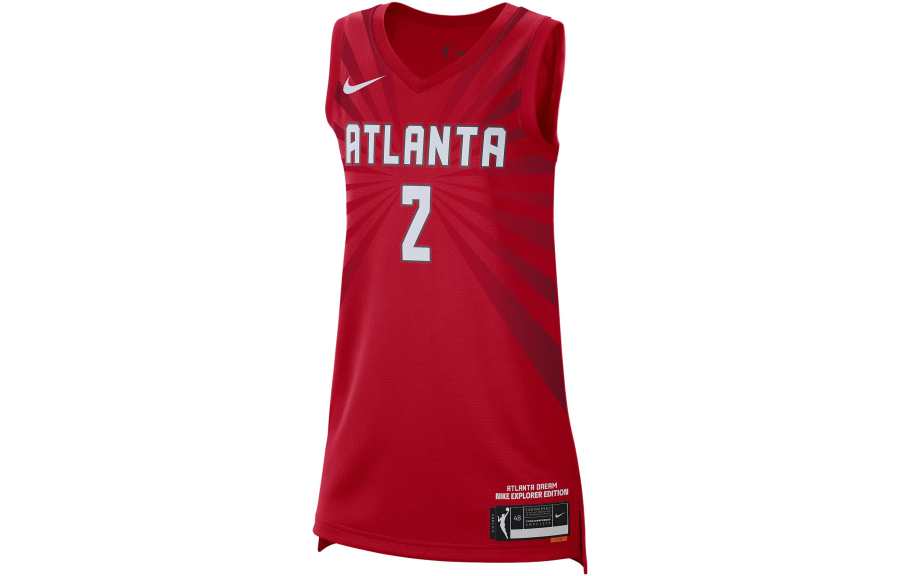 Nike Nike Dri Fit Basketball Jerseys Women's Red V Neck Moderate