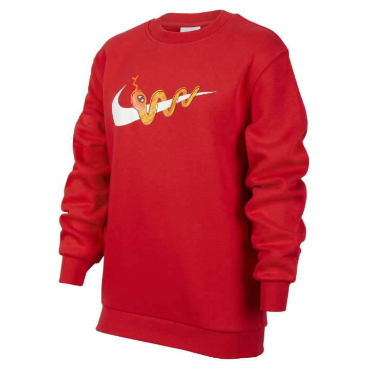 Nike Nike Sweatshirt Sportswear Club Serpent New Year's Welcome Collection NSW Crew Neck Pullover Fleece Lined Long Sleeved