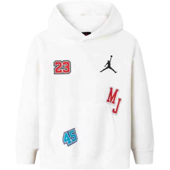 Jordan Jordan Sweatshirt Sneaker School Patch Sail White Kids'