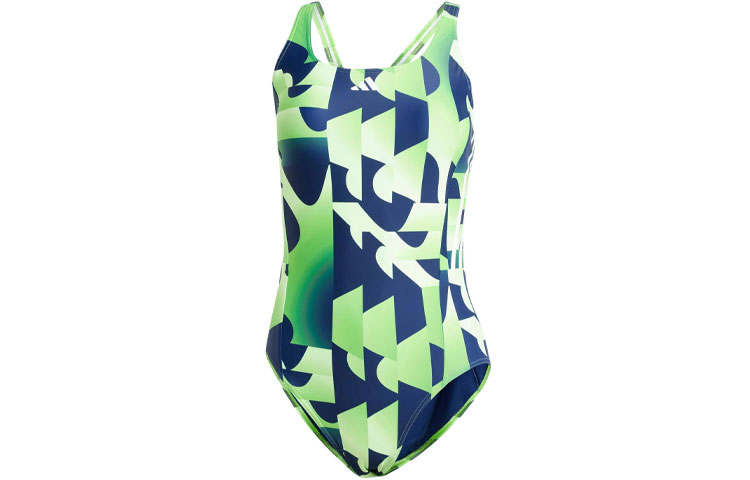 Adidas Adidas 3 Stripes Graphic Swimsuit One piece Swimsuit Women's Green