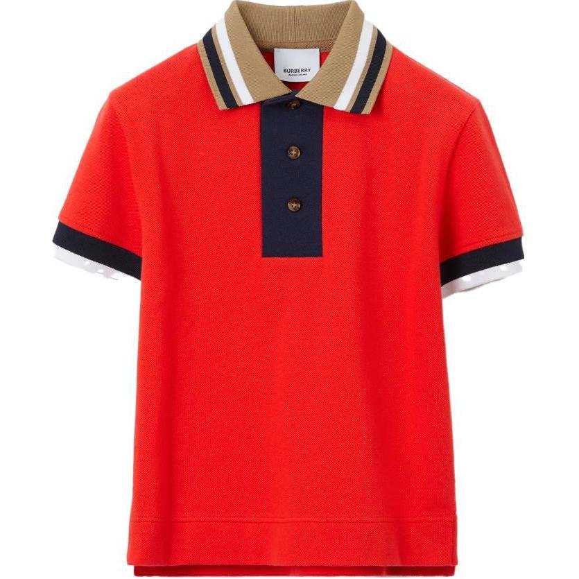 Burberry Kids T Shirts Polo Collar Moderate
