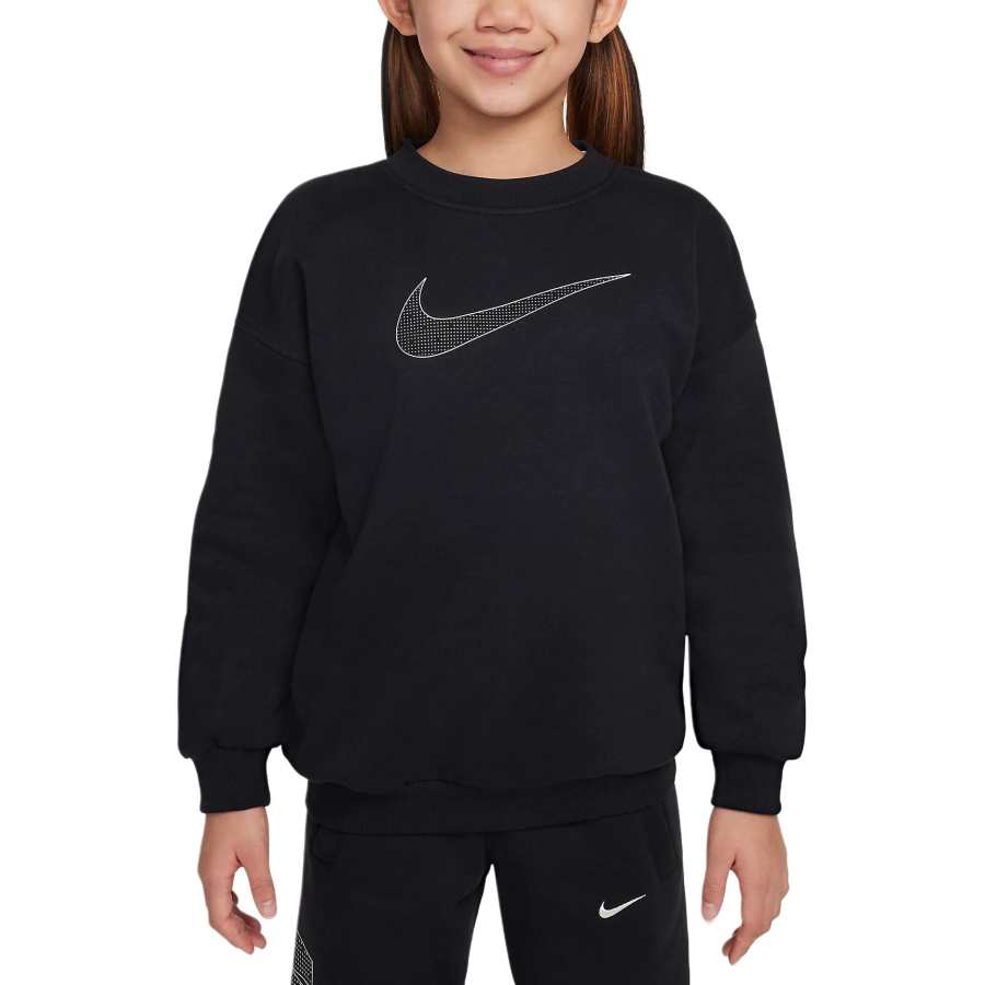 Nike Nike Sweatshirt Sportswear Club Black/Metallic Silver Kids'