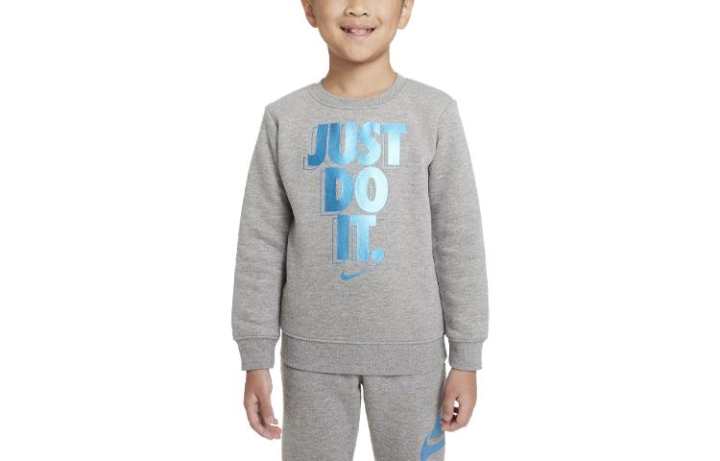 Nike Nike Sweatshirt Kids' Apparel Just Do It Gifting Crew Neck Smoke Gray Kids'