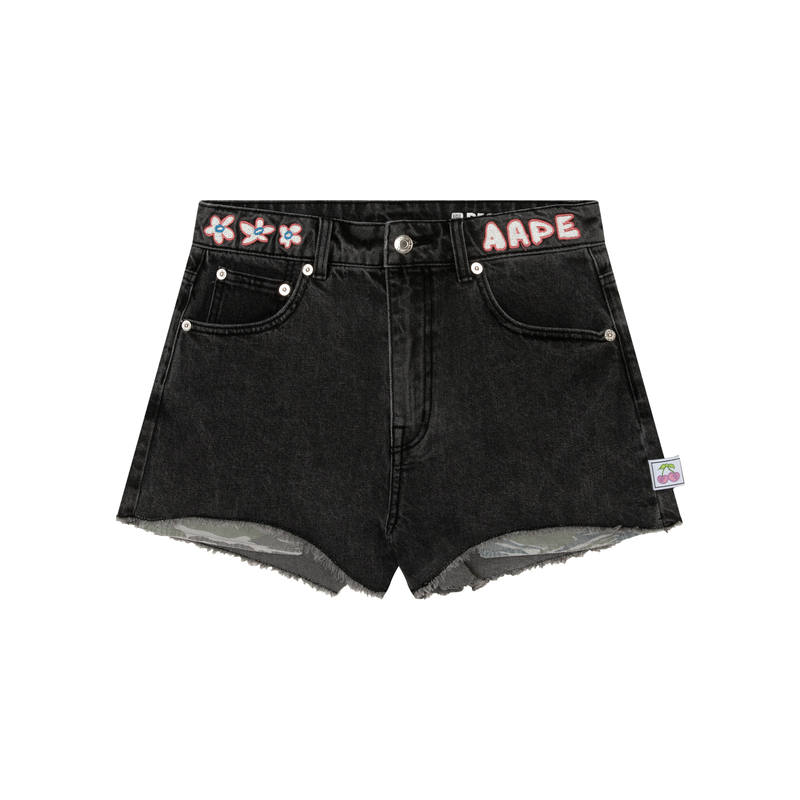 Aape Denim Shorts Women's Black