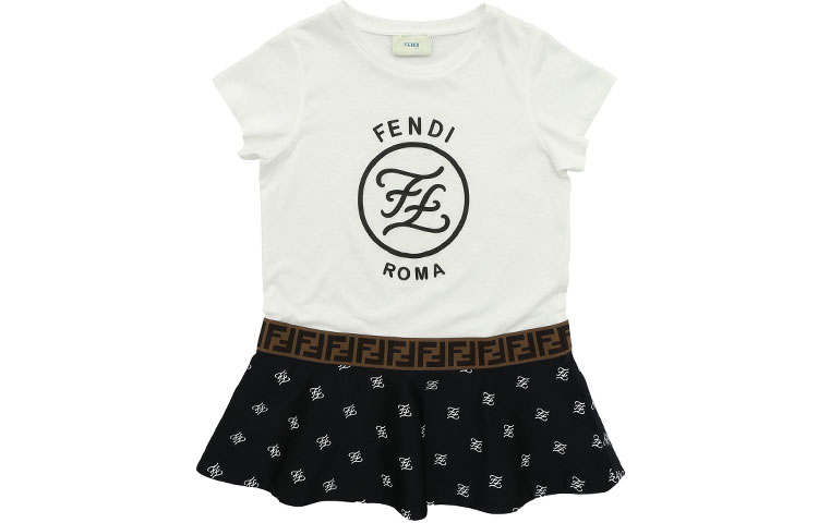 FENDI Kids Dresses Crew Neck Moderate