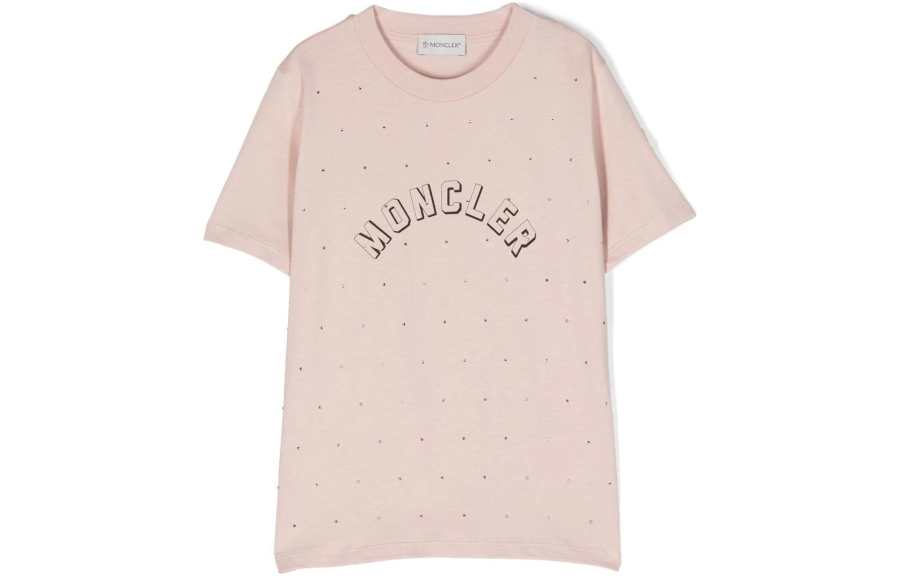 Moncler Kids T Shirts Crew Neck Moderate