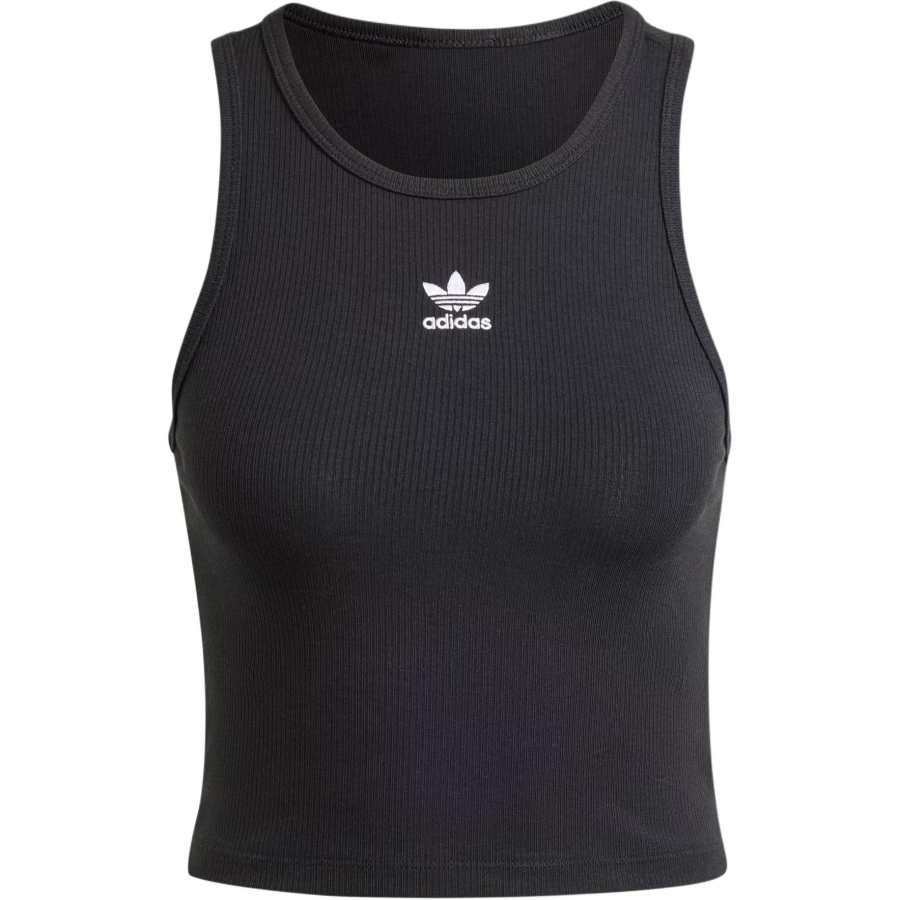 Adidas Originals Adidas Cropped Ribbed Tank Top