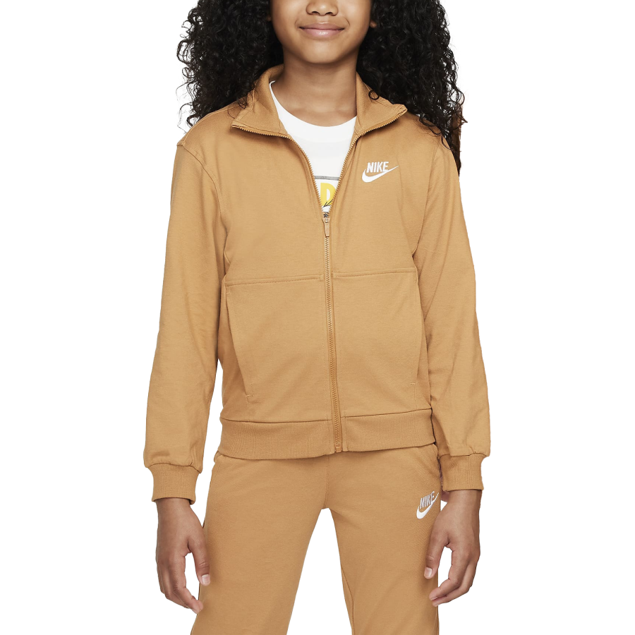 Nike Nike Sportswear Club Jackets & Coats Flax/Flax/White Teenagers