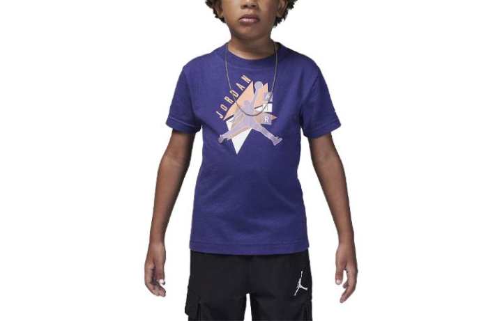 Jordan Jordan Air Retro Tee T Shirt Kids' Purple