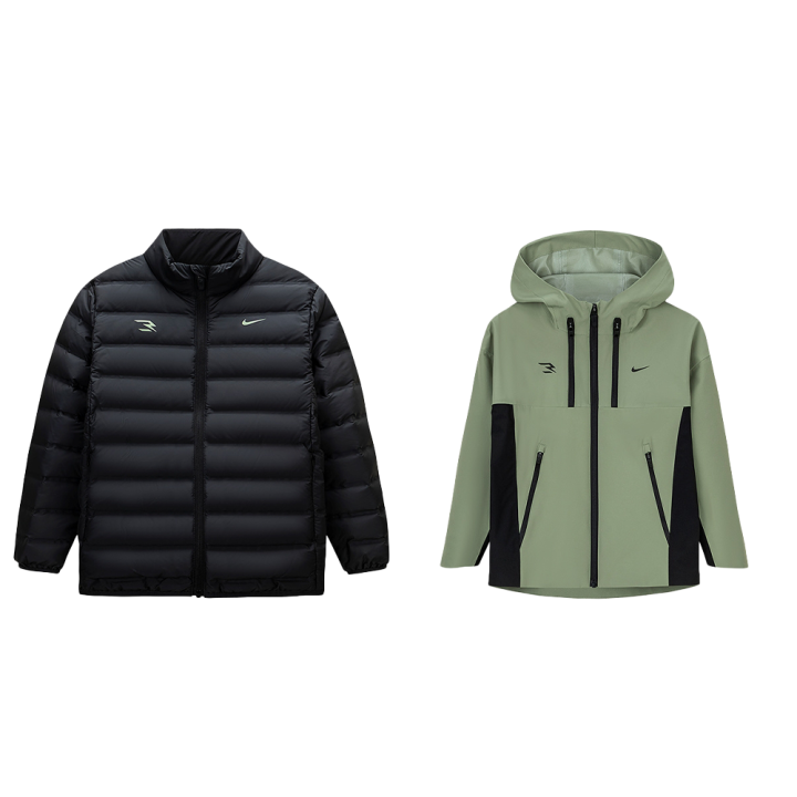 Nike Nike Down Jacket 2 Piece Set Dark Olive Teenagers
