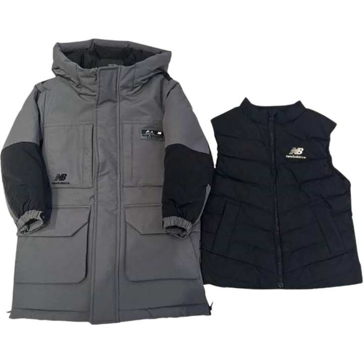 New Balance New Balance Down Jacket Dark Gray Children Aged 3 7 Years Old