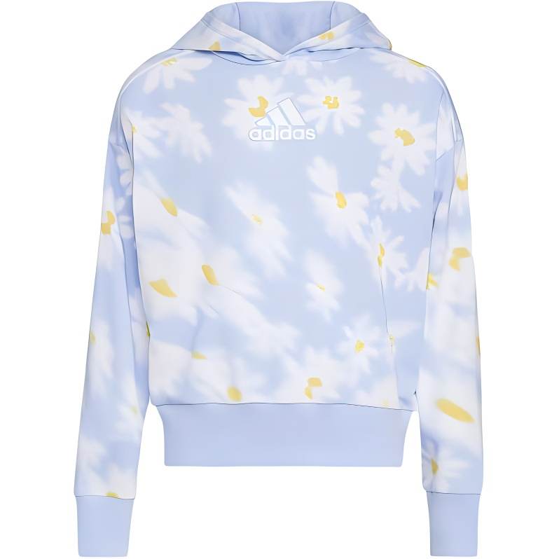 Adidas Adidas Sweatshirt Kids' Apparel Aop Loose Ft Hood Po Light Blue Kids'