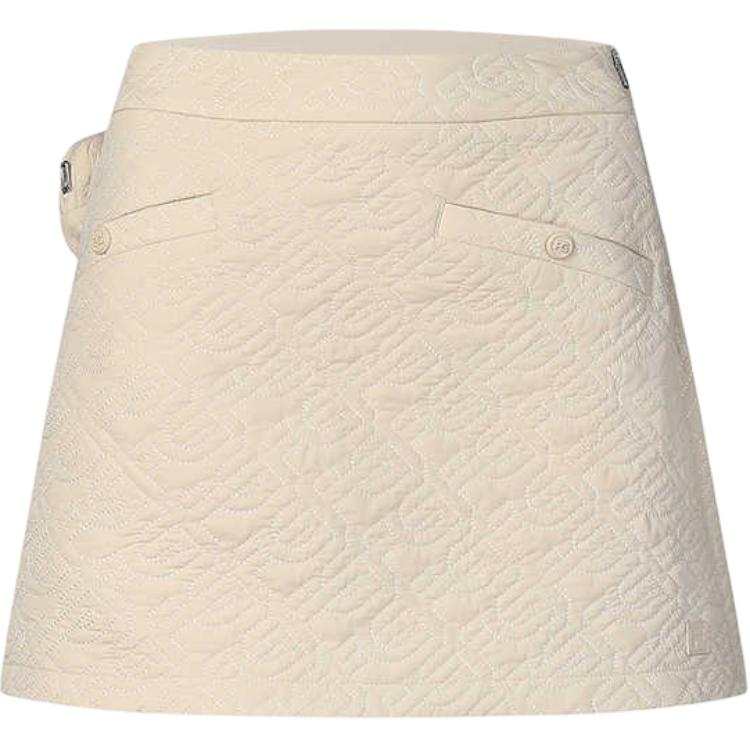 FILA Golf Casual Short Skirts Women's Brown Beige Khaki