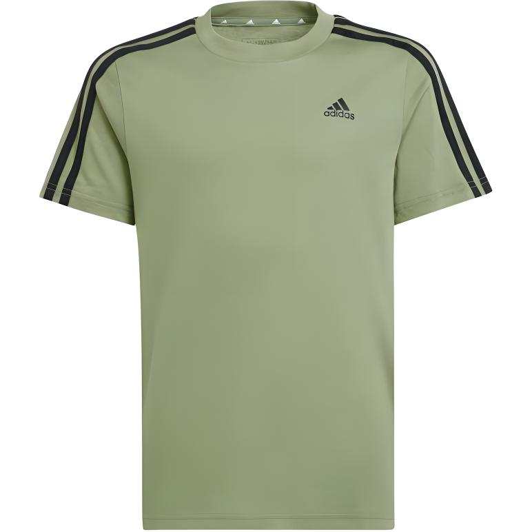 Adidas Adidas Essential T Shirt Tent Green/Black Teenagers