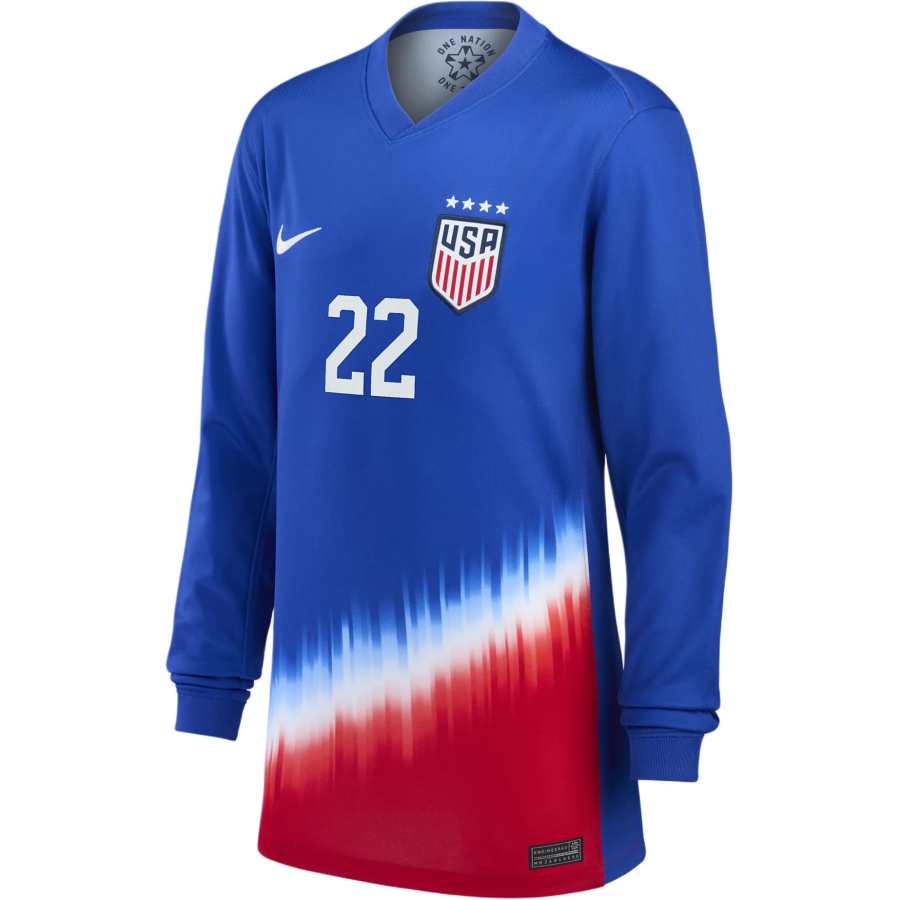 Nike Nike Trinity Rodman USWNT 2024 Stadium Away T Shirt Royal Teenagers