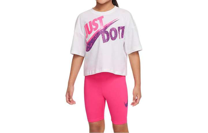 Nike Nike Casual Sportswear White/Pink Kids'