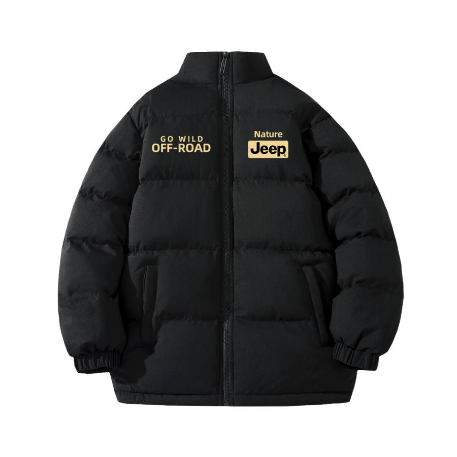 Jeep Grade School Padded Jackets Stand Collar Thickened