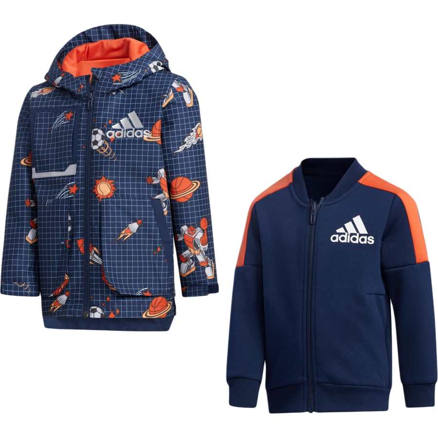 Adidas Adidas Jackets & Coats 2 Pack Navy Children Aged 3 7 Years Old