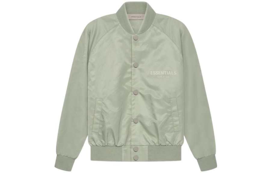 Fear Of God Essentials Baseball Jacket Spring22 Kids Baseball Jacket Seaf Kids'