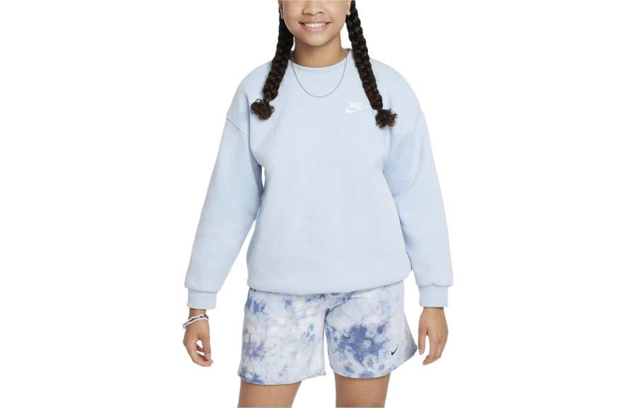 Nike Nike Sweatshirt Sportswear Club Light Armory Blue/White Kids'