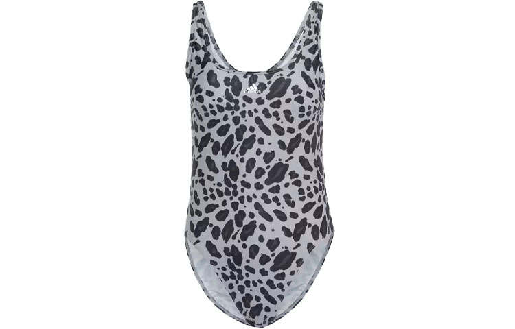 Adidas Adidas Essentials Animal Print U Back Swimsuit One piece Swimsuit Women's Black