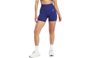 GYMSHARK Sports Shorts Women's Cobalt Purple Clay Limestone