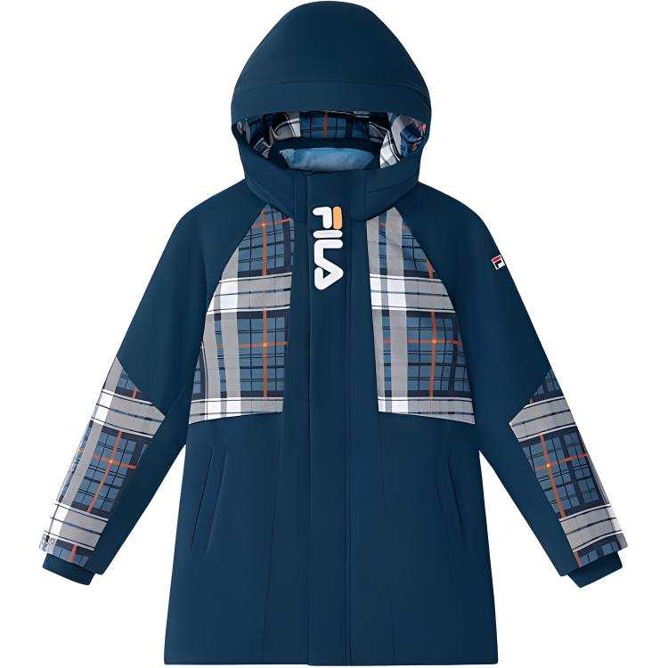 FILA KIDS x YUANTIANZHI,LIANMINGKUAN Down Jacket Sea Sunset Blue Teenagers