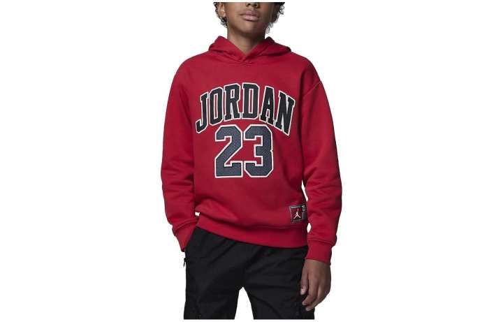 Jordan Jordan Sweatshirt Alphanumeric Hooded Casual Fleece Lined Long Sleeved Sweatshirt