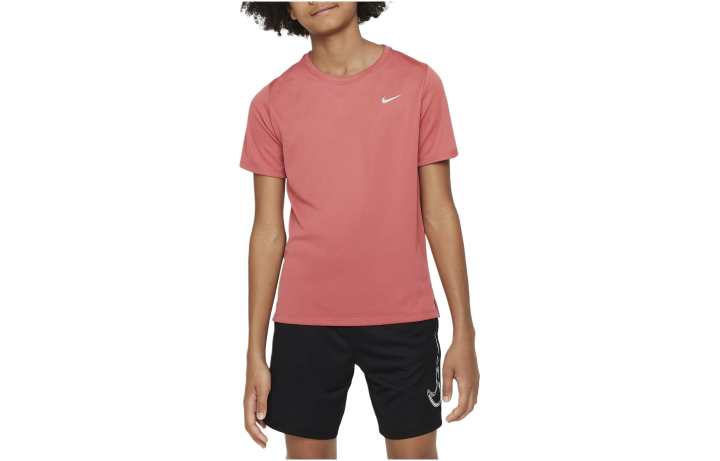Nike Nike T Shirt Dri FIT Miler Fuchsia Kids'