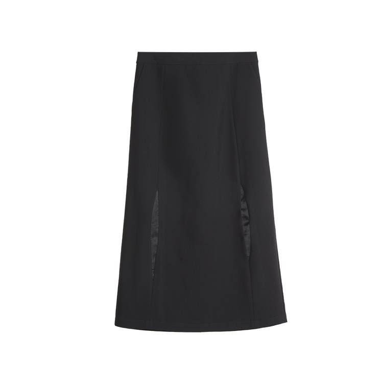ELLE Casual Long Skirt Women's Black