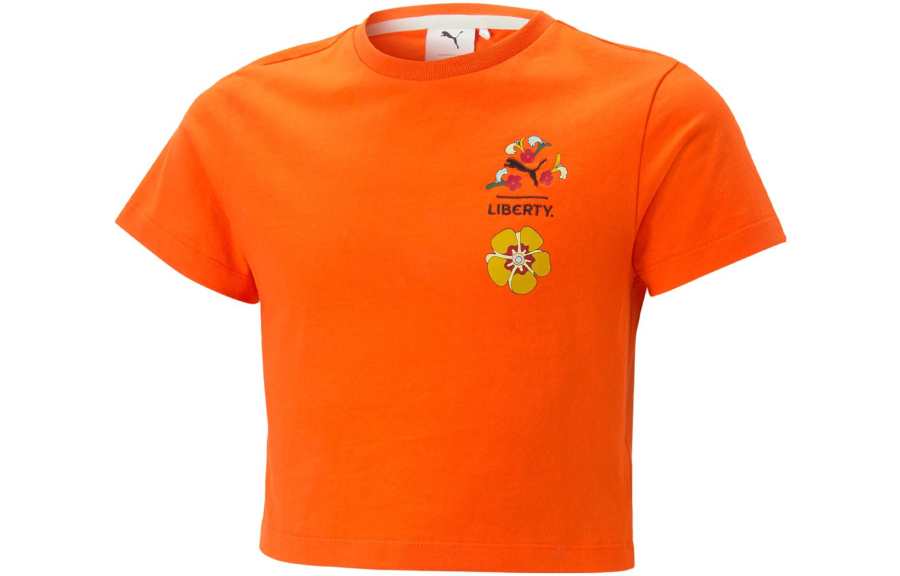 PUMA Kids T Shirts Crew Neck Moderate
