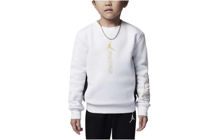 Jordan Jordan Sweatshirt Holiday Shine Air Crew White Kids'