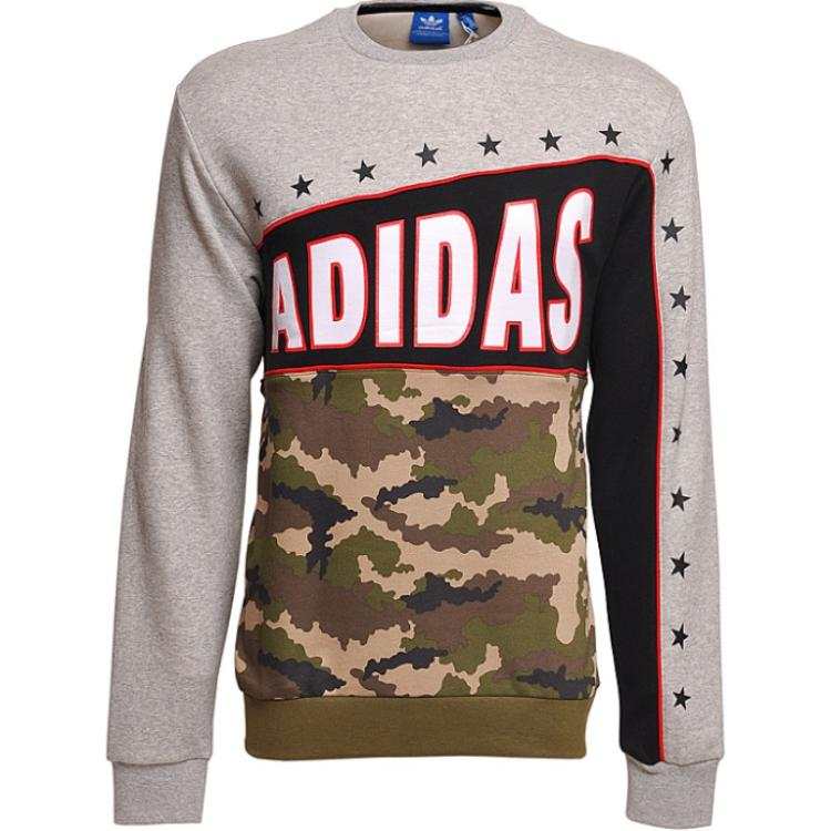 Adidas Originals Sweatshirt Gray Teenagers