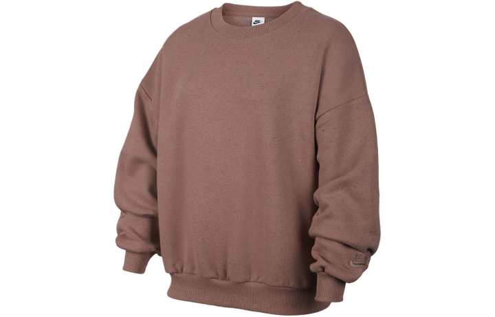 Nike Nike Sportswear Icon Fleece Solid Color Crew Neck Casual Fleece Lined Sweatshirt Smoky Purple Red Kids'