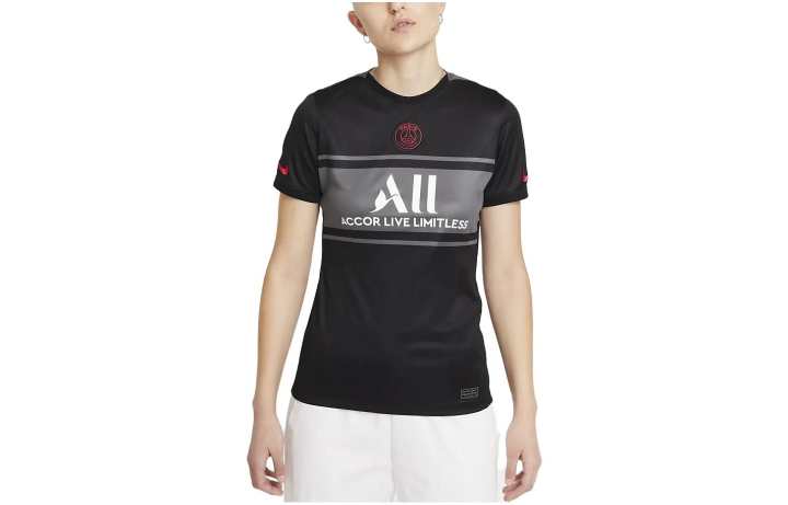 Nike Nike Paris Saint Germain Soccer Jerseys Women's Black Crew Neck Moderate
