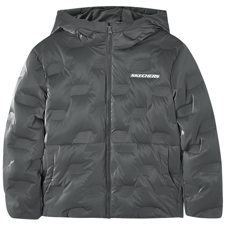 Skechers Grade School Down Jackets Hooded Moderate Hooded Windproof