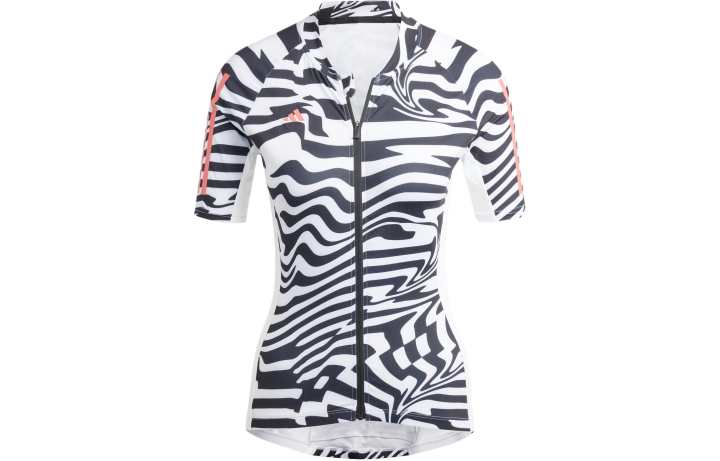Adidas Adidas Essentials 3 Stripes Fast Zebra Cycling Jersey Cycling Clothing Women's Black White