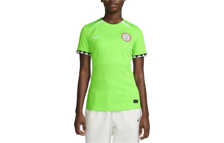 Nike Nike Nigeria National Team Soccer Jerseys Women's Toxic Green Crew Neck Moderate