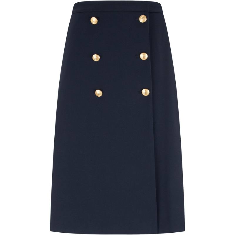 Tommy Hilfiger Casual Long Skirt Women's Navy Blue