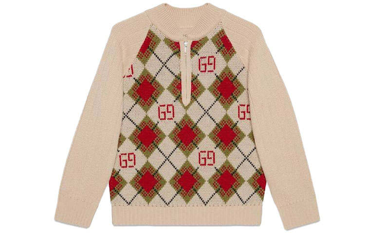 GUCCI Sweater FW21 Ivory White Kids'