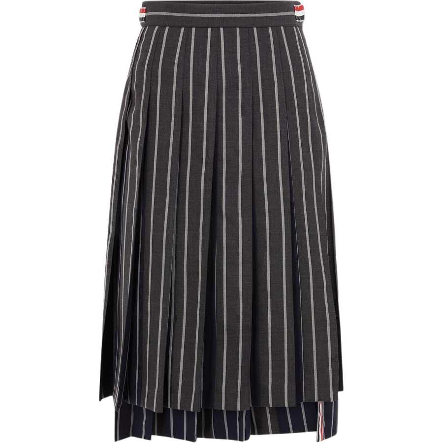 THOM BROWNE THOM BROWNE· Casual Long Skirt Women's Dark Gray