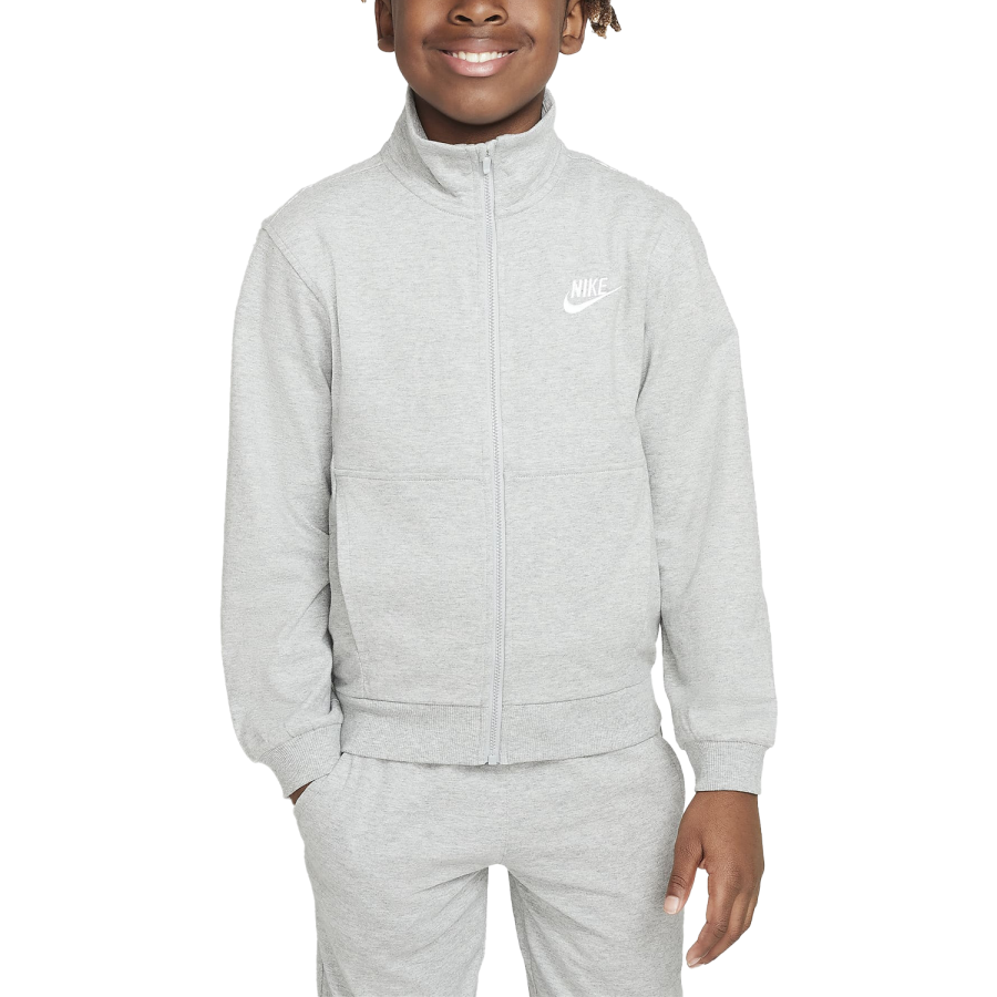Nike Nike Jackets & Coats Sportswear Club Dark Gray Heather/white Teenagers