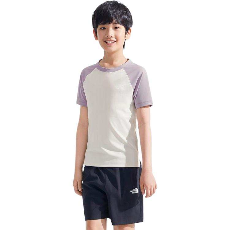 THE NORTH FACE T Shirt 4O2/Dune White/Moon Shadow Gray Kids'