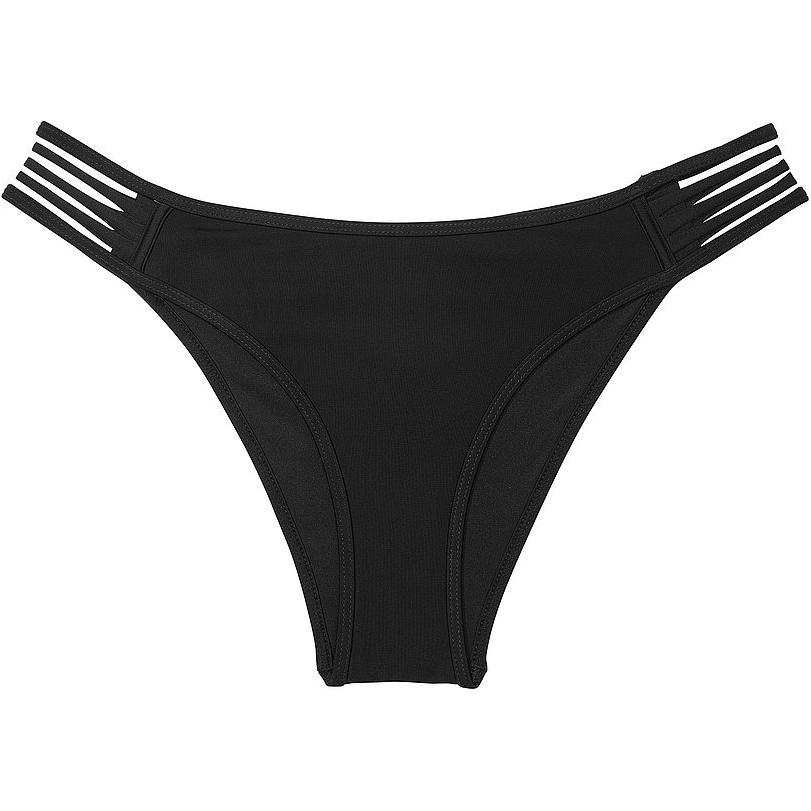 Victoria's Secret PINK Archives Swim Strappy Hipster Brazilian Bikini Bottom/B Swimming Shorts Women's Black