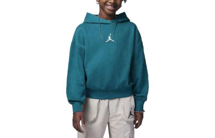 Jordan Jordan Sweatshirt Kids' Apparel Icon Play Pullover Hoodie Industrial Blue Kids'